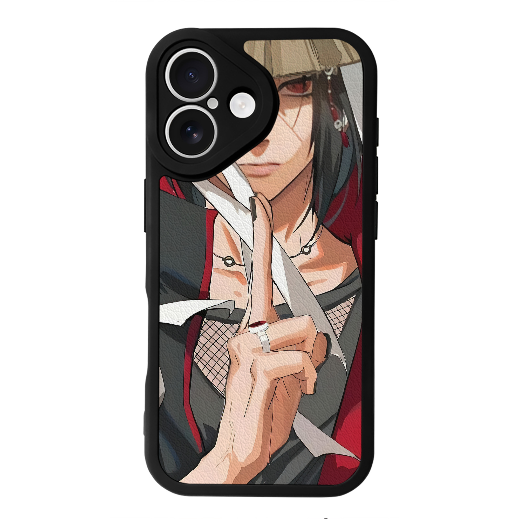 （画像用） NARUTO -ナルト- NARUTO -ナルト- 疾風伝 【iPhone 16シリーズ対応】シリコンスマホケース（レザー調） 材質：シリコン